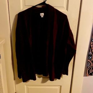 Size large maroon cardigan